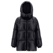 PIUMINO OVERSIZE IN NYLON ULTRALIGHT Donna Nero PIUMINO OVERSIZE IN NYLON ULTRALIGHT Donna Nero