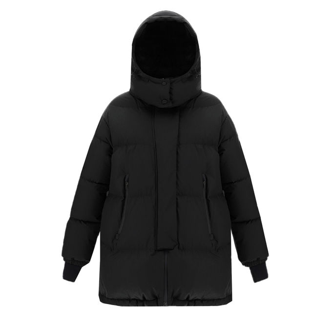 PIUMINO OVERSIZE LAMINAR GORE-TEX WINDSTOPPER Donna Nero
