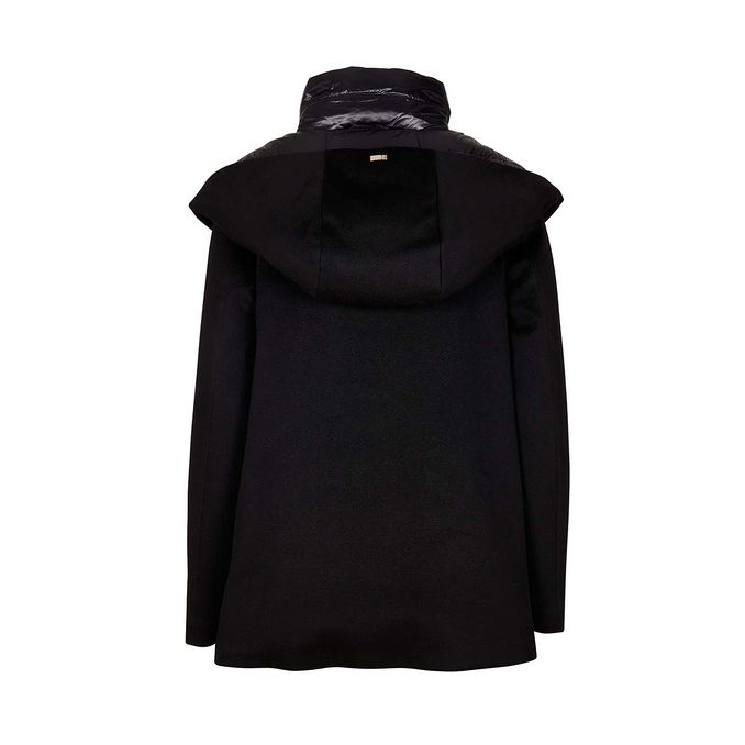 PIUMINO SCAMPANATO IN LANA Donna Nero