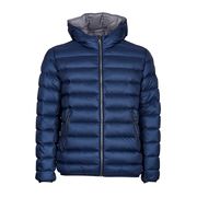 PIUMINO SEMILUCIDO EFFETTO MANOPESCA CON CAPPUCCIO Uomo Navy iron PIUMINO SEMILUCIDO EFFETTO MANOPESCA CON CAPPUCCIO Uomo Navy iron