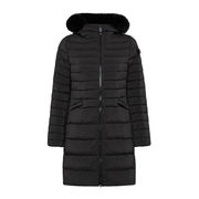 PIUMINO SERIOLA ML 05 FUR CON PELLICCIA Donna Nero PIUMINO SERIOLA ML 05 FUR CON PELLICCIA Donna Nero