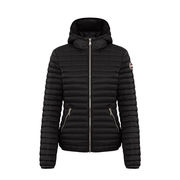 PIUMINO SLIM CON CAPPUCCIO Donna Dark Black PIUMINO SLIM CON CAPPUCCIO Donna Dark Black