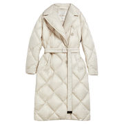 PIUMINO TRECOAT A VESTAGLIA DOPPIOPETTO A ROMBI Donna White Sand PIUMINO TRECOAT A VESTAGLIA DOPPIOPETTO A ROMBI Donna White Sand