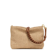 POCHETTE BRENDA IN RAFIA CON MANICO INTRECCIATO Donna Cuoio POCHETTE BRENDA IN RAFIA CON MANICO INTRECCIATO Donna Cuoio