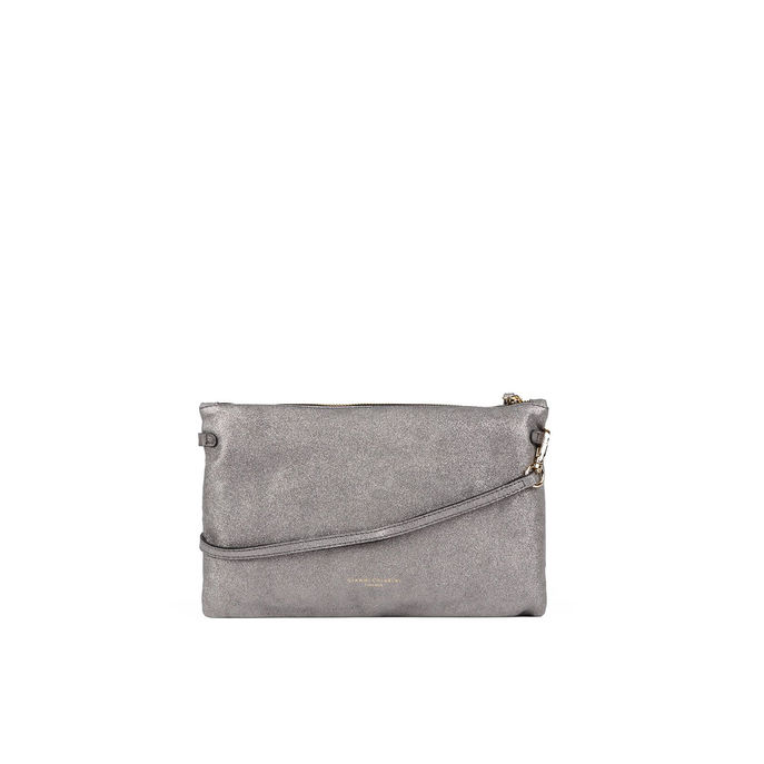 POCHETTE HERMY Grigio glitter