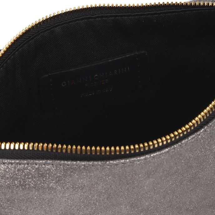POCHETTE HERMY Grigio glitter