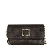 POCHETTE MINI RAFFIA Donna Nero POCHETTE MINI RAFFIA Donna Nero