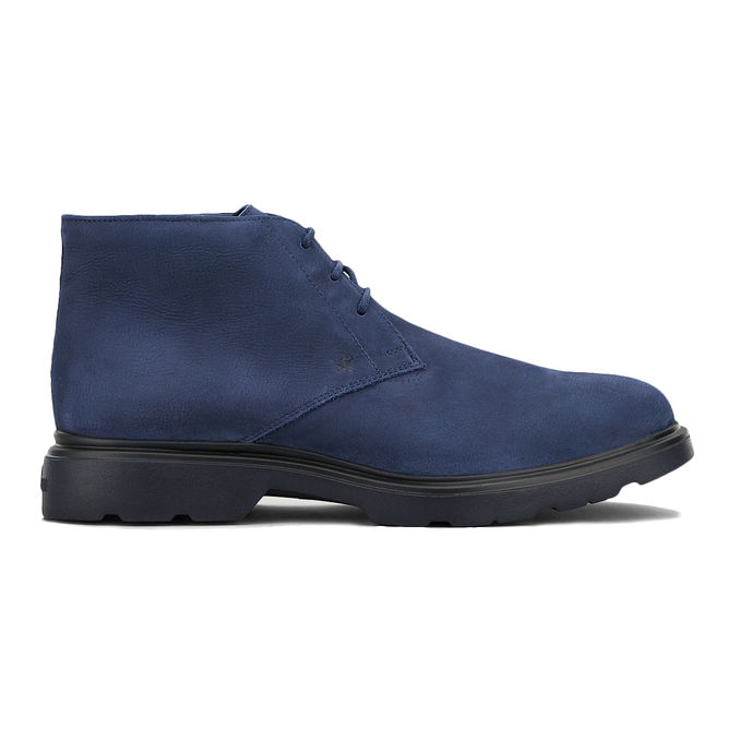 POLACCHINI CLASSIC DERBY IN NABUK Uomo Blu