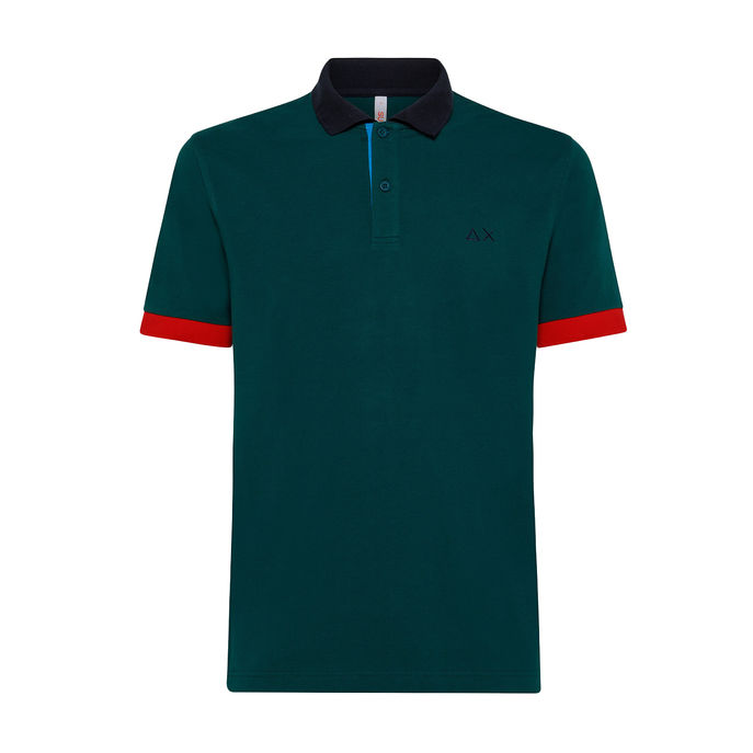 POLO COLOR WAY Uomo Verde Inglese