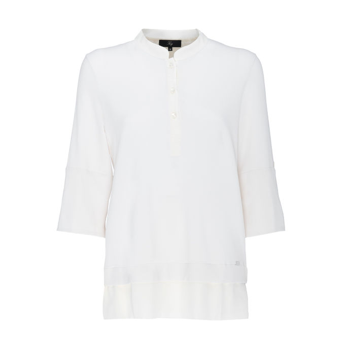 POLO COREANA IN VISCOSA Donna Bianco