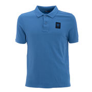 POLO COTONE PIQUET LOGO PATCH Uomo Blu Zaffiro Chiaro POLO COTONE PIQUET LOGO PATCH Uomo Blu Zaffiro Chiaro