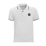 POLO IN COTONE PIQUET SLIM FIT CON BORDINO Uomo Bianco Nero POLO IN COTONE PIQUET SLIM FIT CON BORDINO Uomo Bianco Nero