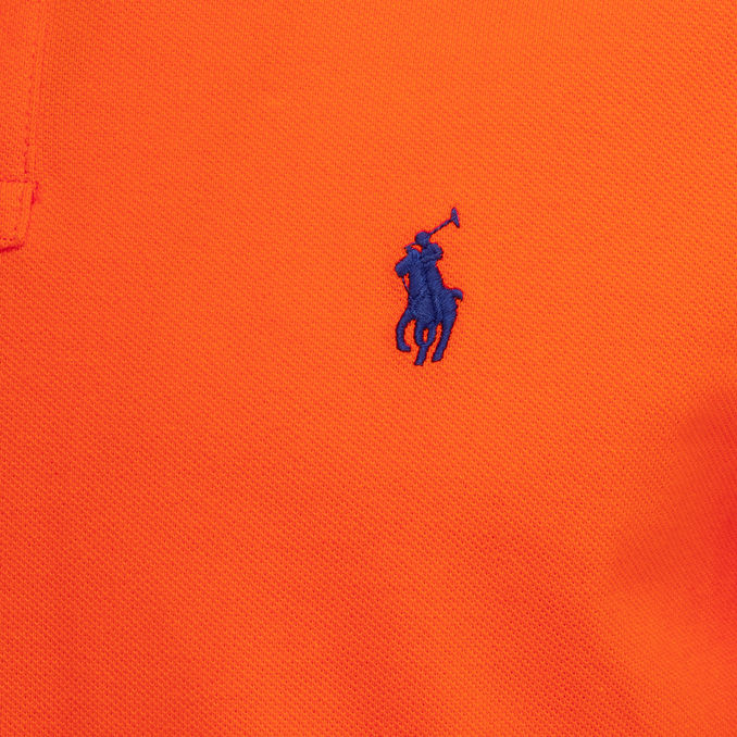 POLO IN COTONE PIQUET SLIM Uomo Orange