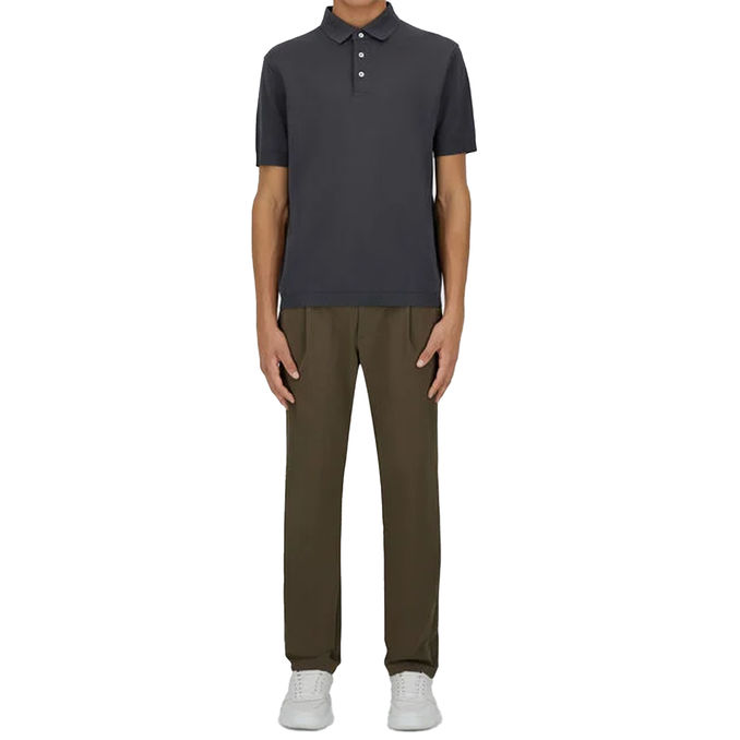 POLO IN JERSEY EFFETTO MAGLIA