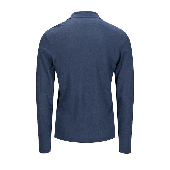 POLO IN LINO Uomo Carta da Zucchero 