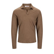 POLO IN LINO Uomo Fango POLO IN LINO Uomo Fango
