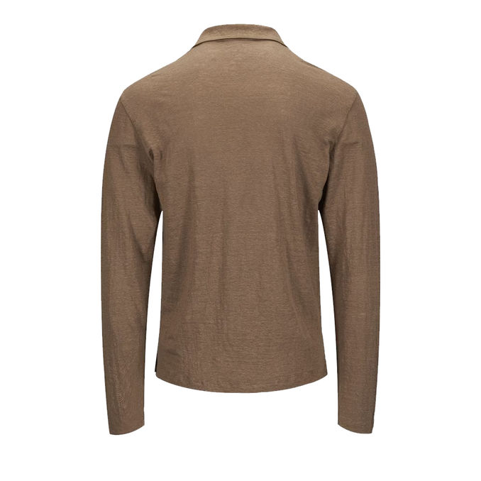 POLO IN LINO Uomo Fango