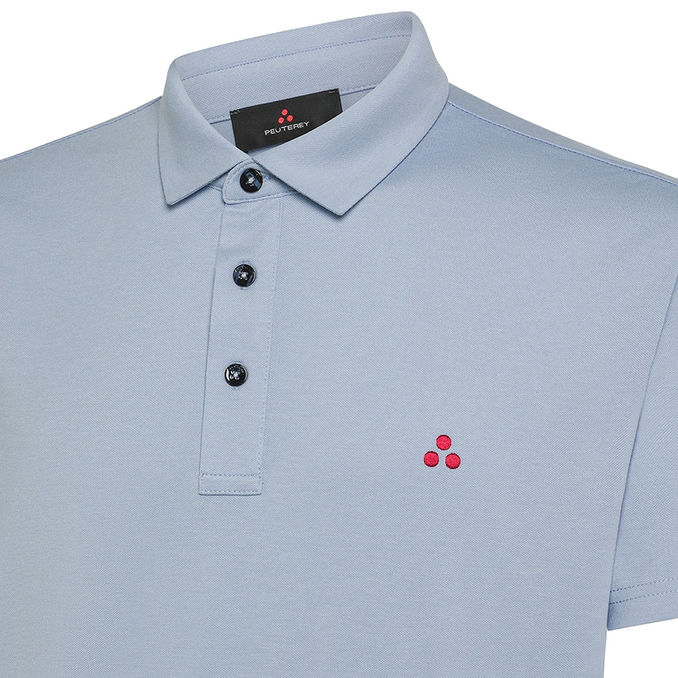 POLO IN PIQUE' DI COTONE STRETCH