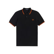 POLO IN PIQUET CON INSERTI A CONTRASTO Uomo Black Rust Rust POLO IN PIQUET CON INSERTI A CONTRASTO Uomo Black Rust Rust