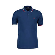 POLO IN PIQUET CON INSERTI A CONTRASTO Uomo Deep Marine POLO IN PIQUET CON INSERTI A CONTRASTO Uomo Deep Marine