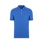 POLO IN PIQUET CON PROFILI A CONTRASTO E LOGO Uomo Blu China POLO IN PIQUET CON PROFILI A CONTRASTO E LOGO Uomo Blu China