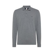 POLO IN PIQUET CON TOPPA E INSERTI SCOZZESE Uomo Grigio Medio POLO IN PIQUET CON TOPPA E INSERTI SCOZZESE Uomo Grigio Medio
