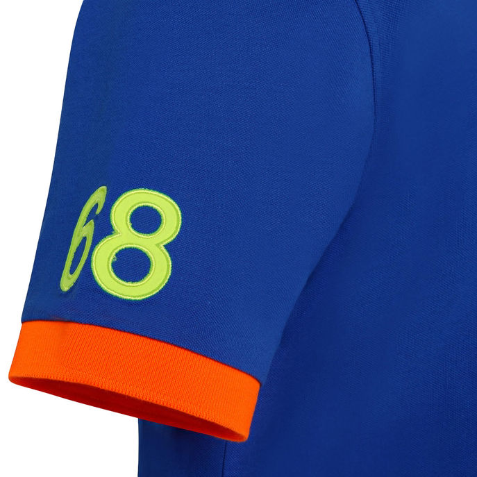 POLO LOGO FLUO Uomo Royal