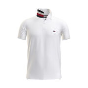 POLO PIQUET CON SOTTOCOLLO TRICOLORE Uomo Bianco POLO PIQUET CON SOTTOCOLLO TRICOLORE Uomo Bianco