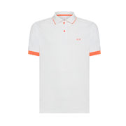 POLO PROFILI FLUO Uomo Bianco  POLO PROFILI FLUO Uomo Bianco