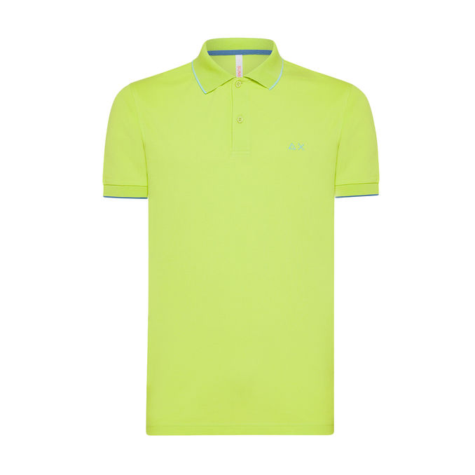 POLO PROFILI SUL COLLO Uomo Lime