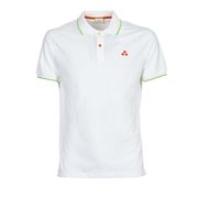 POLO SELANDINA STRETCH CON BORDI E BOTTONI FLUO Uomo Bianco verde POLO SELANDINA STRETCH CON BORDI E BOTTONI FLUO Uomo Bianco verde