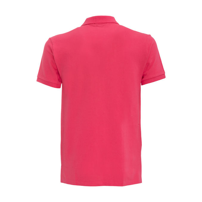 POLO SLIM 2 BOTTONI IN COTONE PIQUET Uomo Pink