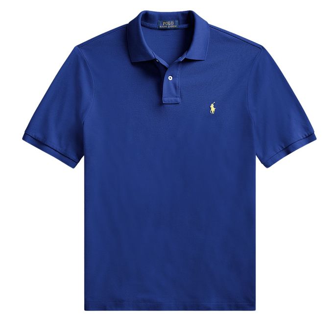POLO SLIM FIT MESH Uomo Blu Royal
