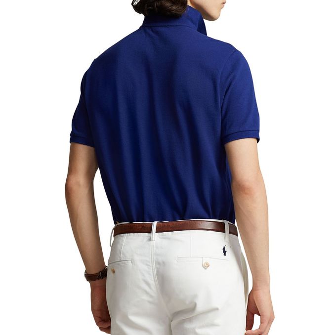POLO SLIM FIT MESH Uomo Blu Royal