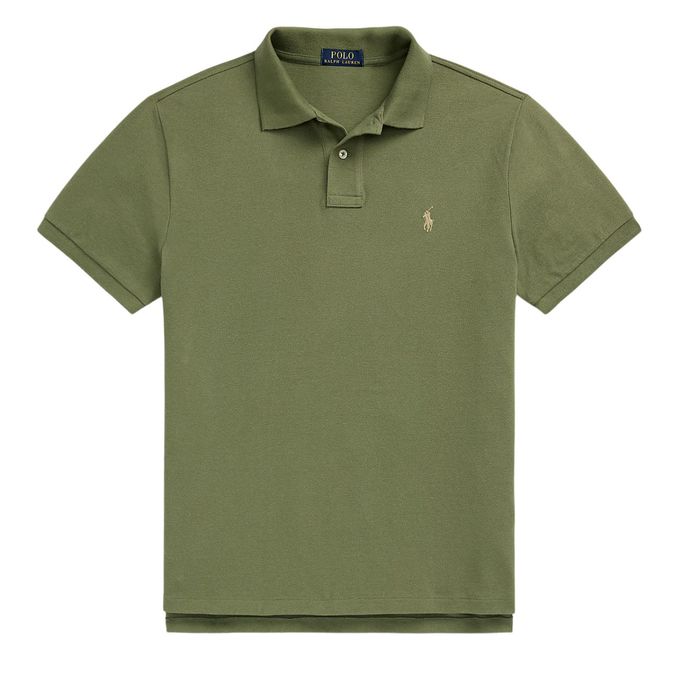 POLO SLIM FIT MESH Uomo Verde