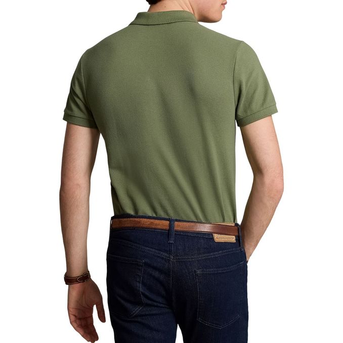 POLO SLIM FIT MESH Uomo Verde