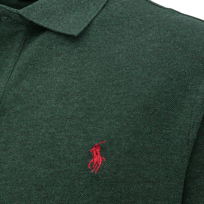 POLO SLIM IN PIQUET Uomo Dark Green