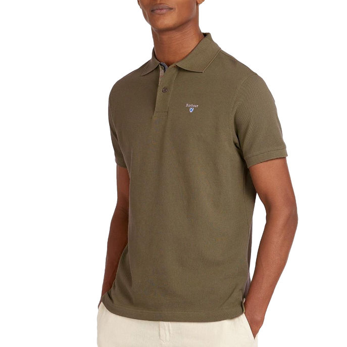 POLO TARTAN PIQUE Uomo Dark Olive Classic 