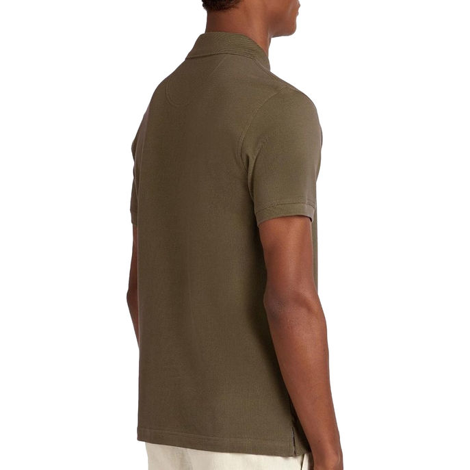 POLO TARTAN PIQUE Uomo Dark Olive Classic 