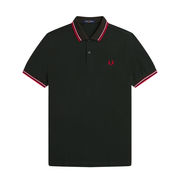 POLO TWIN TIPPED Uomo Black Pink Red POLO TWIN TIPPED Uomo Black Pink Red