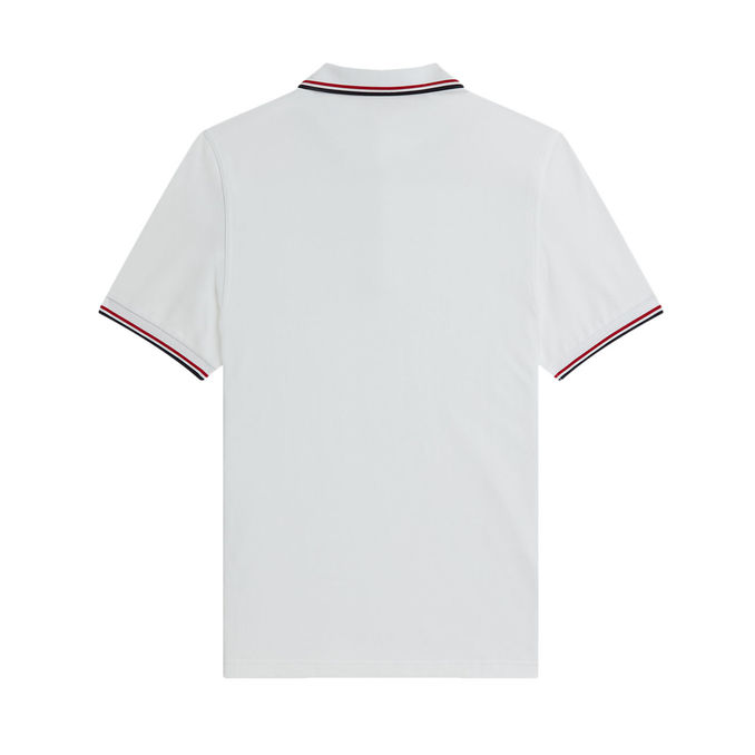 POLO TWIN TIPPED Uomo White Bright Red Navy