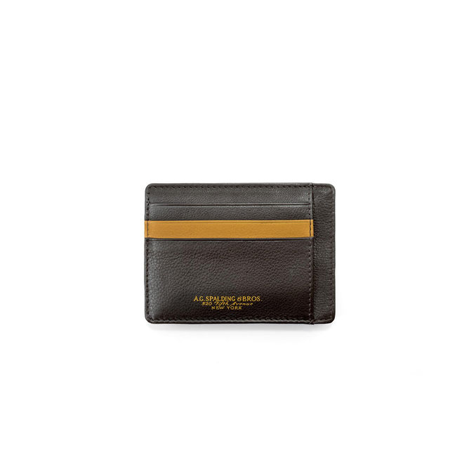 PORTA CARTE MANHATTAN Uomo Marrone Giallo