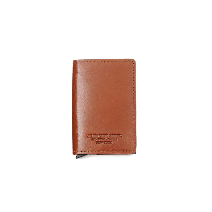 PORTA CARTE SLIDE Unisex Cuoio