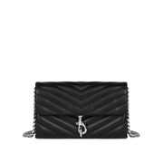 PORTAFOGLIO EDIE MATELASSE' CON TRACOLLA Donna Black PORTAFOGLIO EDIE MATELASSE' CON TRACOLLA Donna Black