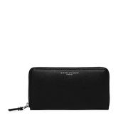 PORTAFOGLIO ESSENTIAL GRANDE IN PELLE MARTELLATA Donna Nero PORTAFOGLIO ESSENTIAL GRANDE IN PELLE MARTELLATA Donna Nero