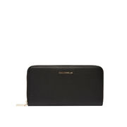PORTAFOGLIO LARGE METALLIC SOFT IN PELLE Donna Noir PORTAFOGLIO LARGE METALLIC SOFT IN PELLE Donna Noir