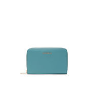 PORTAFOGLIO MEDIUM METALLIC SOFT IN PELLE Donna Aqua PORTAFOGLIO MEDIUM METALLIC SOFT IN PELLE Donna Aqua