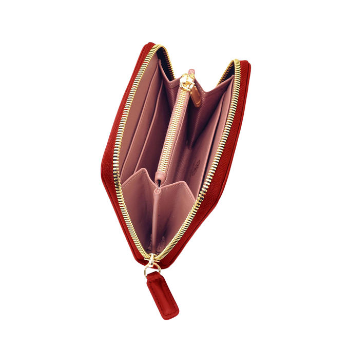 PORTAFOGLIO SISSY ZIP AROUND M Donna Rosso