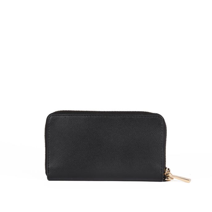 PORTAFOGLIO ZIP AROUND CON MANICO E PORTA IPHONE Donna Black