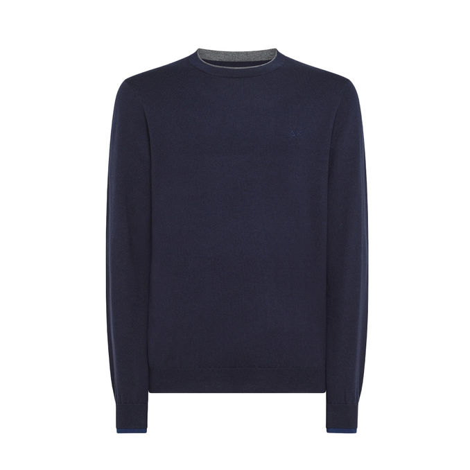 PULL A COSTINE IN LANA Uomo Blu Navy